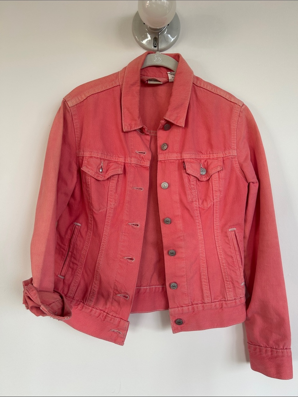 Levi’s Coral Pink Denim Jacket